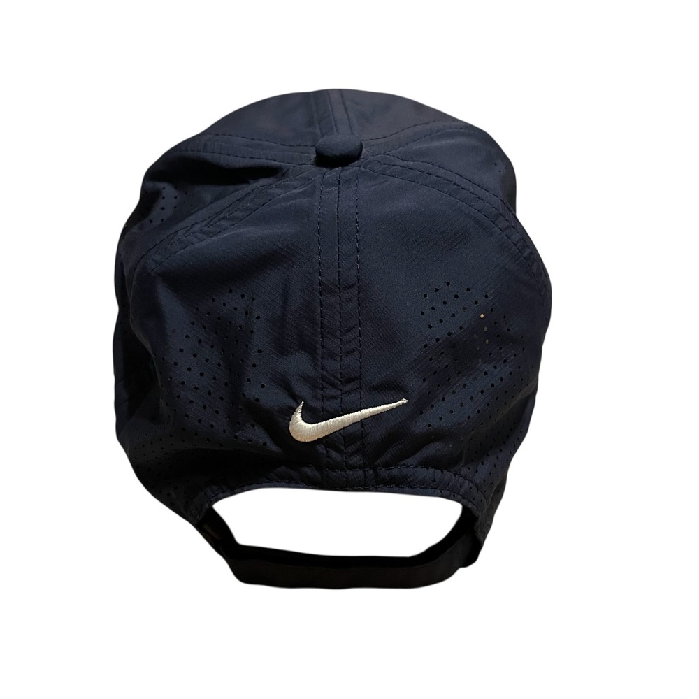 Nike Golf One Vapor Hat Mens Navy Blue Perforated Performance Adjustable Cap - Picture 3 of 9